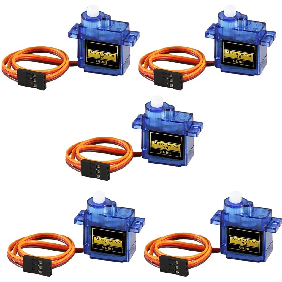 5/10 Uds SG90 servomotor Micro Servo 9G servomotor para RC Robot brazo helicóptero avión Control remoto para aviones Rc ala fija - imagen 2