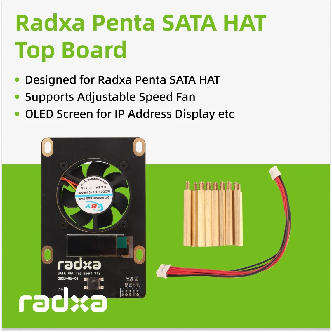 Penta SATA HAT para Raspberry Pi 5 -Up to 5x discos SATA HAT con juego de placa superior opcional - imagen 5