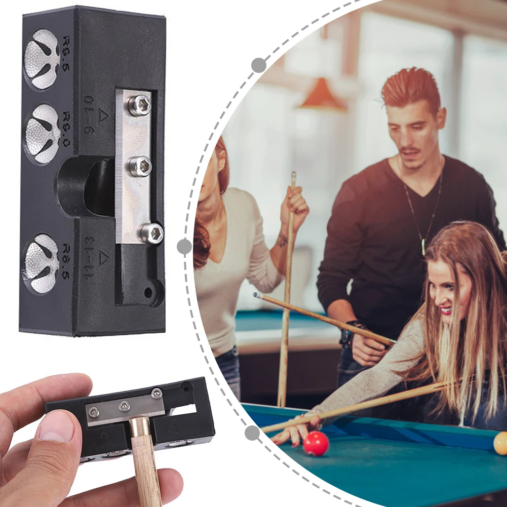 Herramienta de punta de taco de billar multifuncional 9 en 1, herramienta de reparación de Taco de billar, pulidor de arco, herramienta de reparación de varilla - imagen 4