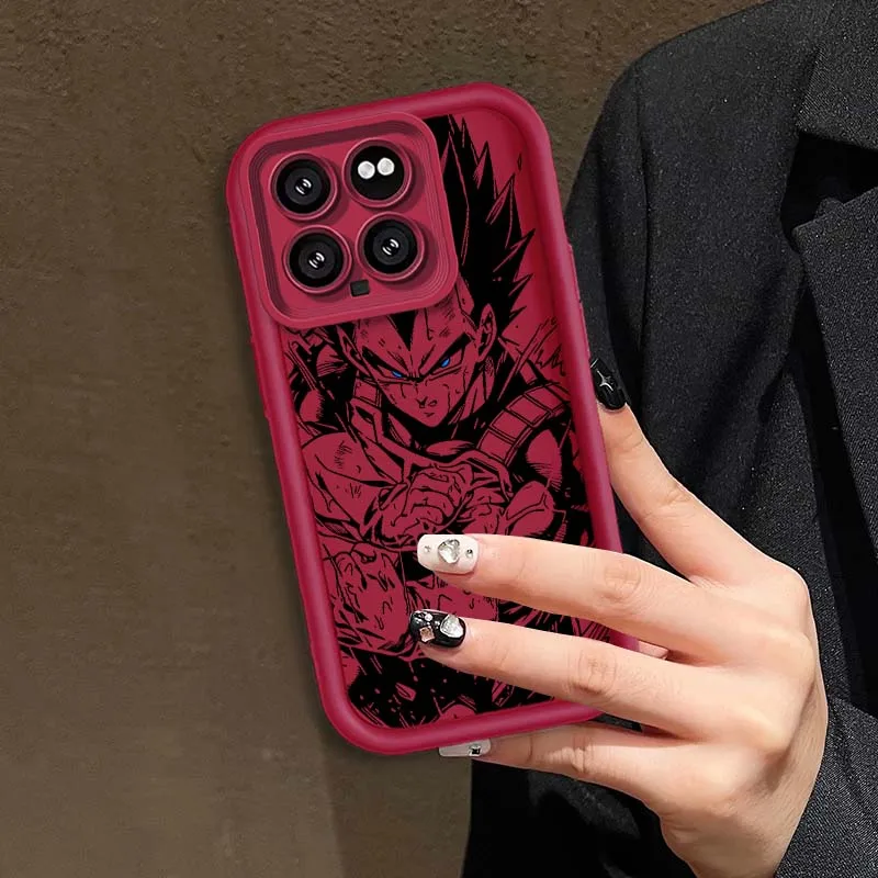 D-Dragon Ball Vegeta Art Cool para Xiaomi Mi 17 15 14 13 12 14T 13T Pro Max Lite Eye Ladder funda de teléfono - imagen 5