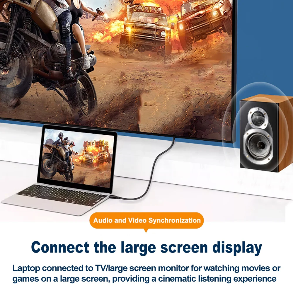 Cable USB 3,0 a HDMI, convertidor adaptador compatible con USB a HDMI, adaptador de Audio y vídeo 1080P para PC, portátil, Monitor, proyector, HDTV - imagen 5