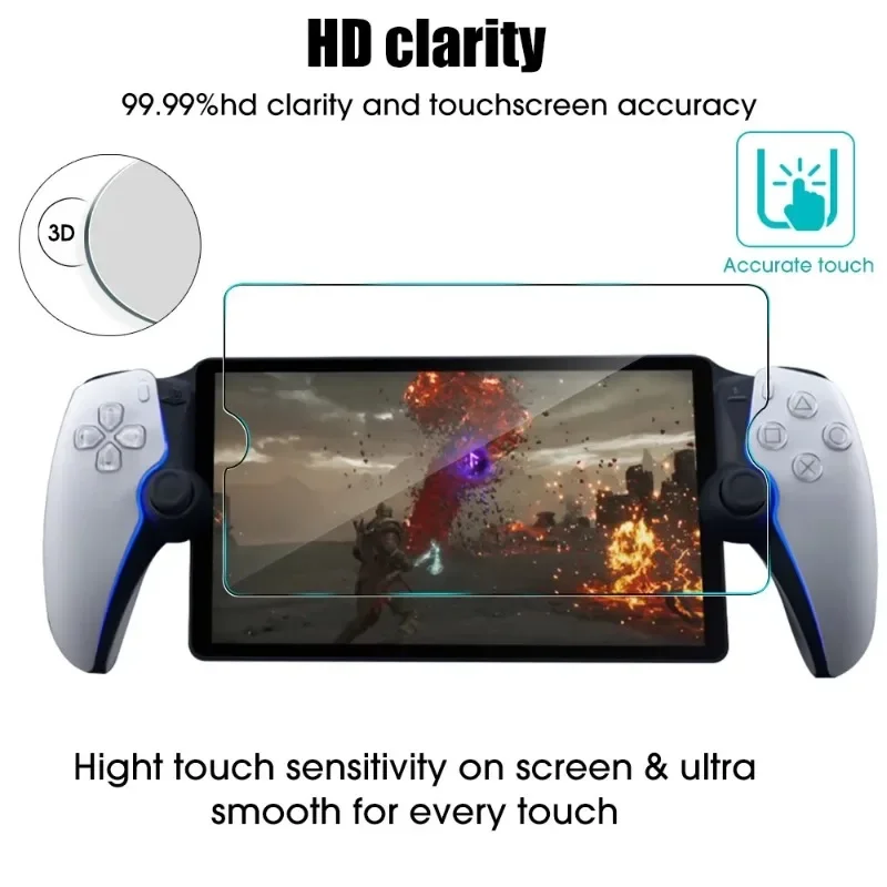 Protectores de pantalla de vidrio templado para Sony PlayStation Portal HD, película protectora transparente para PlayStation PS5, 1-5 uds. - imagen 4