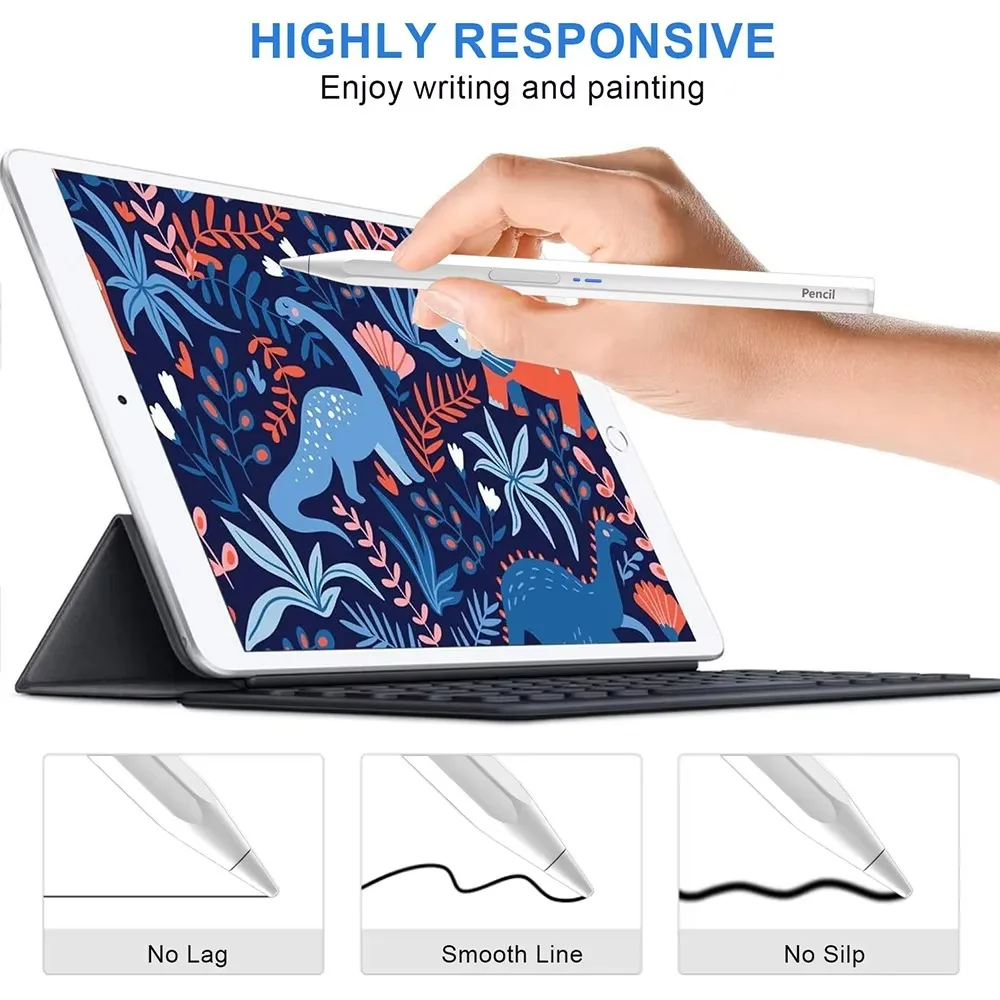 Para iPad lápiz óptico 2018-2025 iPad Air 6 M2 Pro 13 M4 M3 Apple lápiz para 7/8/9/10th Pro 11 12,9 Air 4 5 Mini 6 lápiz para tableta - imagen 3