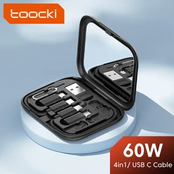 Toocki Cable USB-C 4 en 1 de carga rápida 60 W con estuche