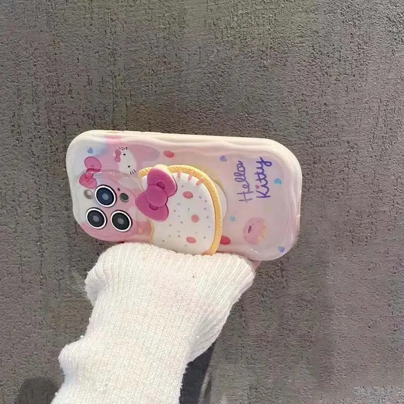 Funda con soporte 3D Hello Kitty Kuromi para Infinix GT20 Pro Note 40 Zero 30 Hot 40i Smart 8 Tecno Spark 20 Cover Capa Soft Cu - imagen 3