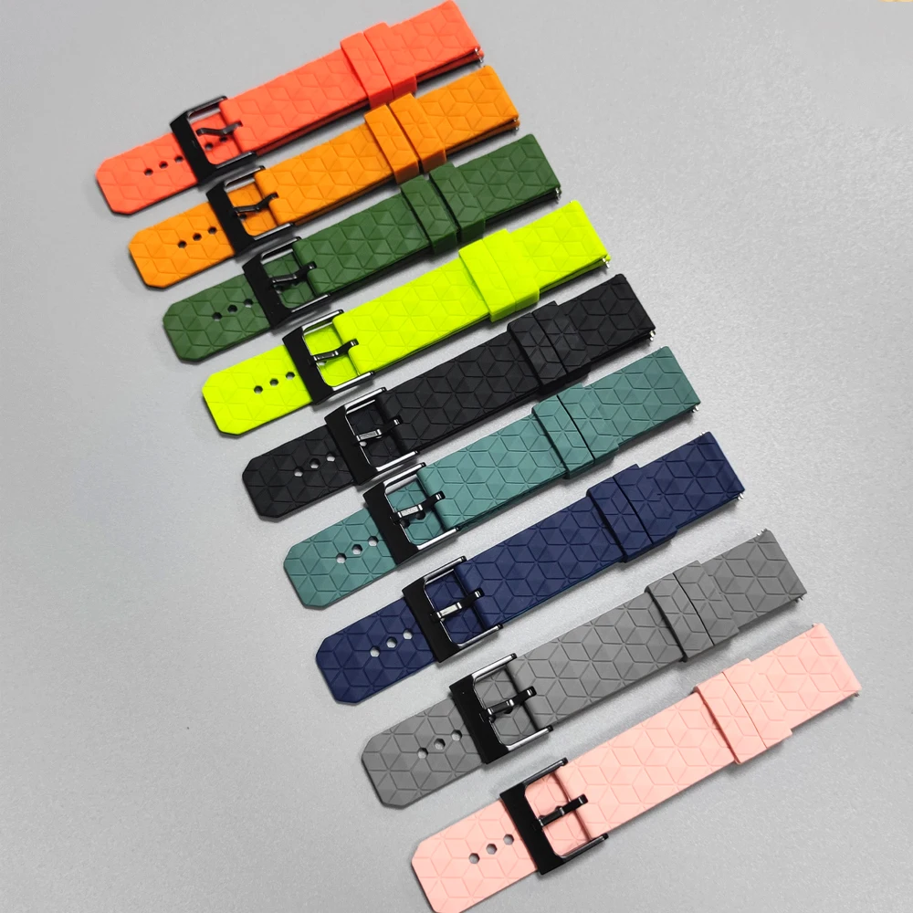Correa de silicona de 22mm para Xiaomi Watch S4 S3 S2 S1 Active/Mi Watch 2 Pro/Color 2 pulsera de reloj deportivo Amazfit BALANCE 2/bip 6 - imagen 3