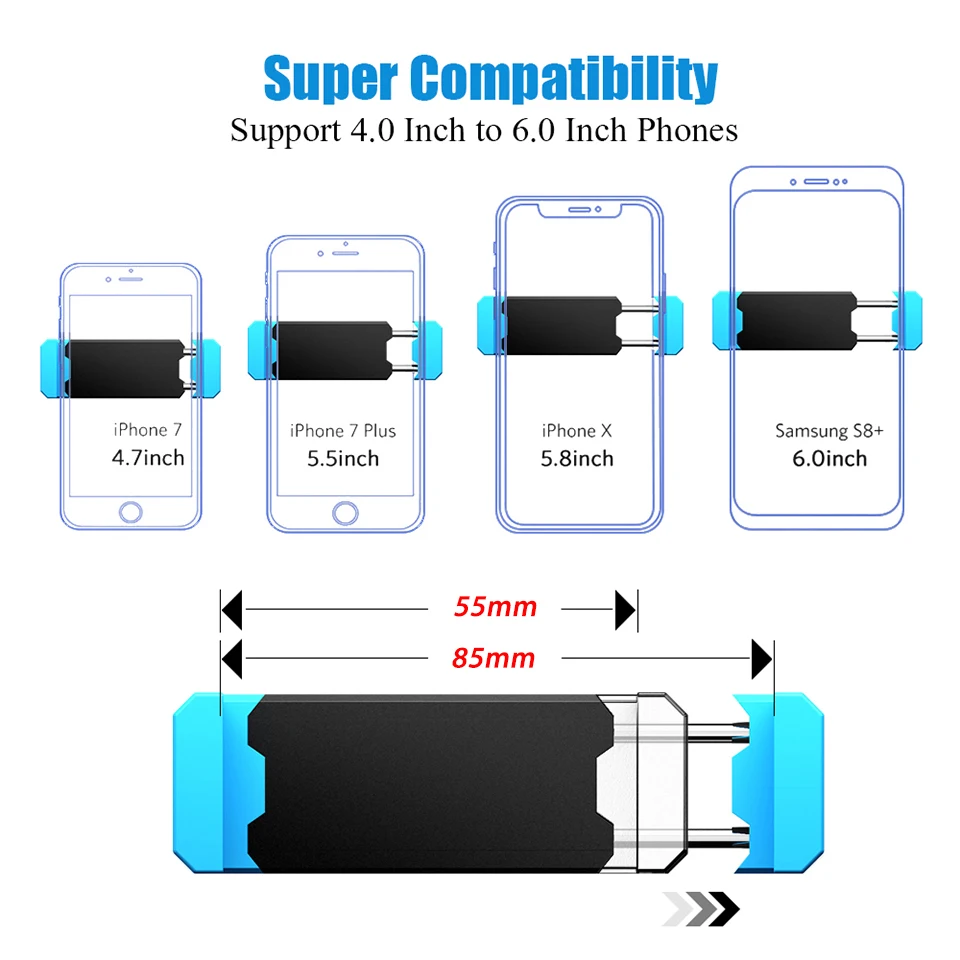 Soporte de teléfono para coche con rotación de 360 grados, soporte de montaje para salida de aire para iPhone, Samsung, Xiaomi, soporte Universal para teléfono móvil para coche - imagen 2