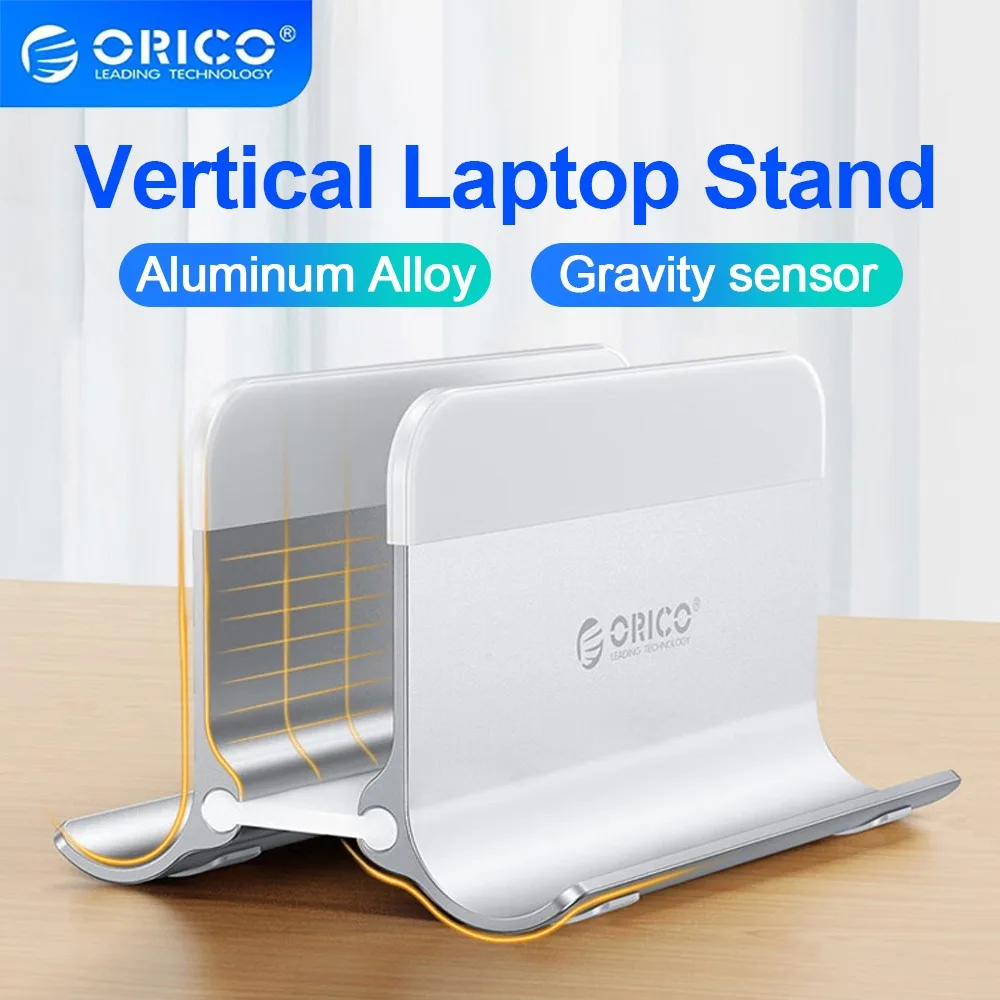 ORICO-soporte de aleación de aluminio para ordenador portátil, accesorio antideslizante con Sensor de gravedad, refrigeración para MacBook
