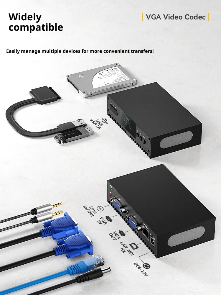 Codificador de captura VGA: Codificador de vídeo HD H.265 con soporte NDI para transmisión en vivo - imagen 2