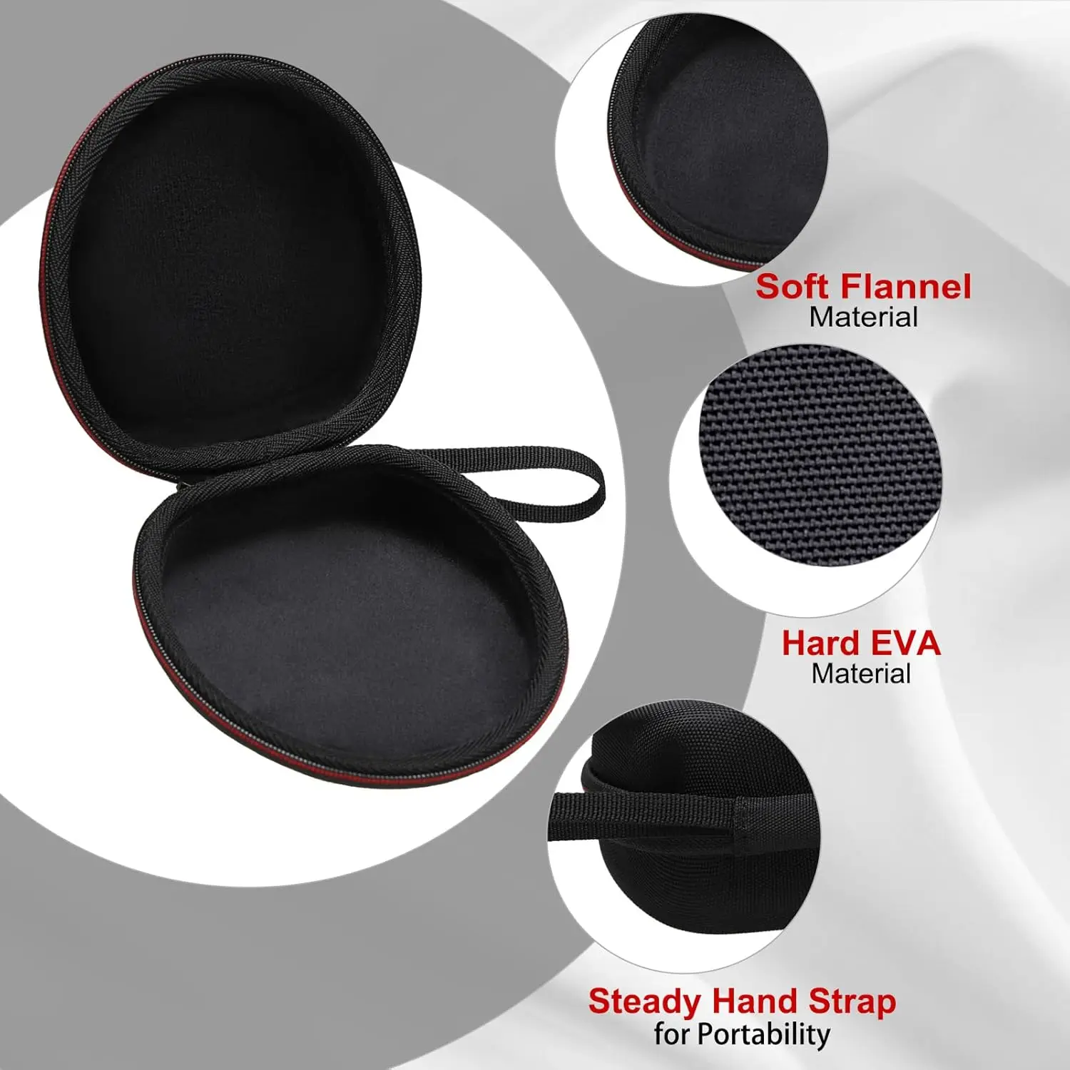 LTGEM-funda para SHOKZ OpenRun, OpenMove, OpenRun Mini, Pro, Aftershokz Aeropex, Trekz, Trekz Mini, Air, bolsa de almacenamiento para auriculares - imagen 5