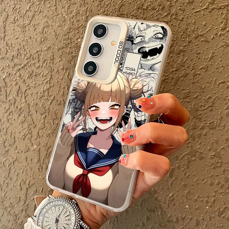 Funda Toga Himiko para Samsung Galaxy Note 20 S25 S24 S23 S22 S21 Plus Ultra FE funda de teléfono plateada de color mate - imagen 3