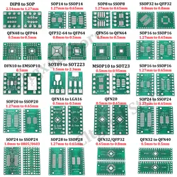 Placa Adaptadora SMD SOP/QFP a DIP para PCB Universal
