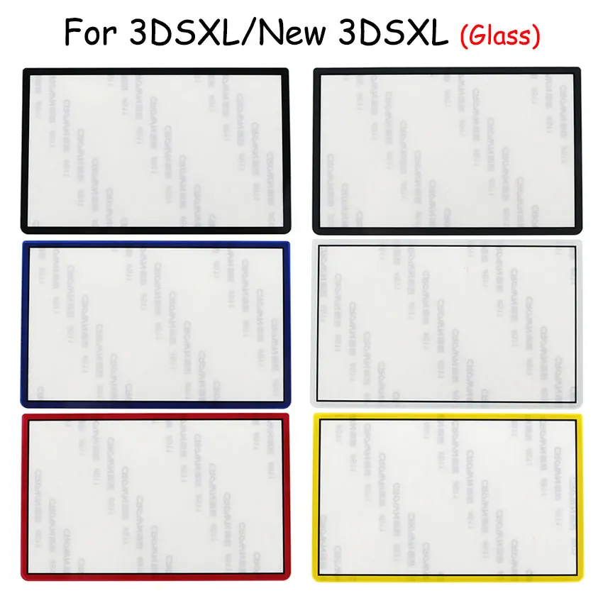 JCD reemplazo superior frontal marco de pantalla superior cubierta de lente pantalla LCD para 3DS XL LL nuevo 3DSXL 3DSLL lente de plástico y vidrio - imagen 2