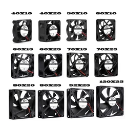 Ventilador axial DC silencioso 12V rodamiento manga