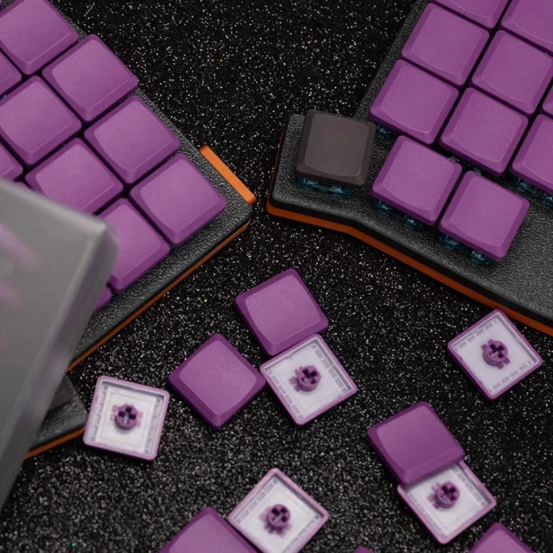 Taihao TH Tultrathin Keycap personalizado 1U Teclado mecánico Low Keycap MX/Choc Axis lindo Simple blanco punto Key Cap para jugadores