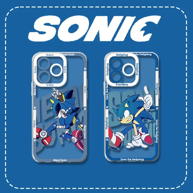 S-sonic Anime funda de teléfono suave para Xiaomi Redmi Note 14 12 11 13 Pro Plus 4G 5G 12S 14S 11S 10S 10 9 9S 12C 13C 14C A3 A4 - imagen 5