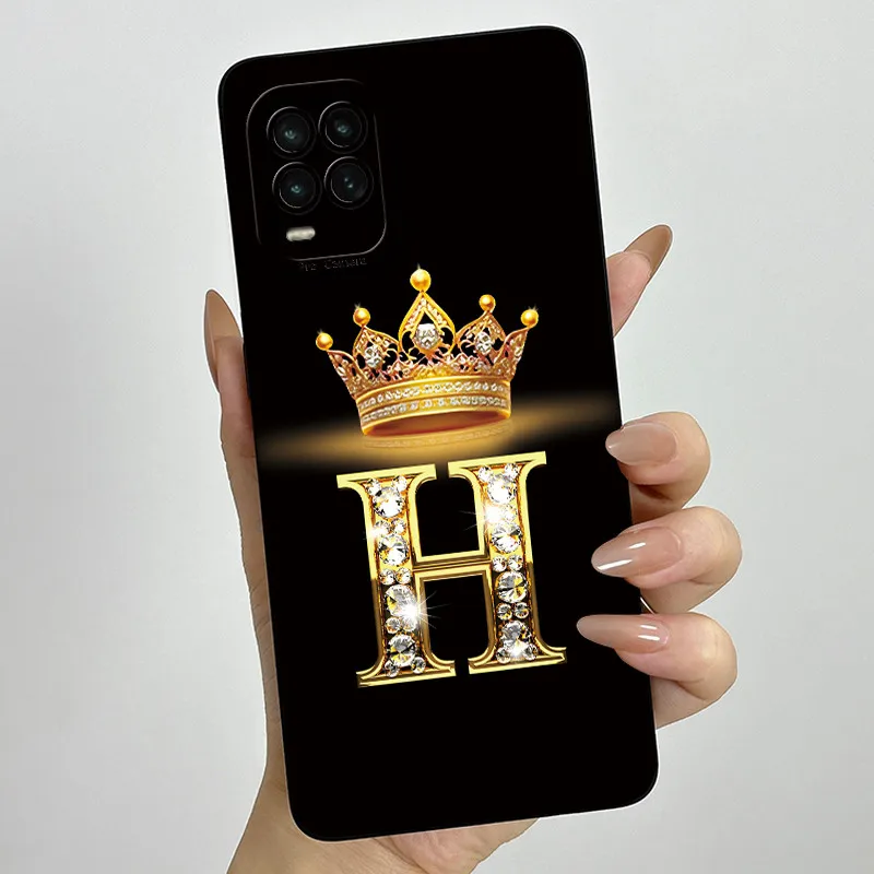 Para Xiaomi Mi 10 Lite 5G / Mi 10 Youth 5G / Mi 10 Lite Zoom corona letra pareja funda de teléfono funda protectora de lente de silicona suave - imagen 4