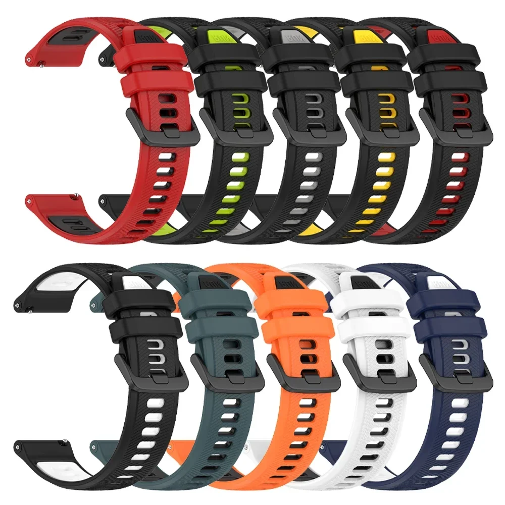 Correa de silicona para Zeblaze Vibe 7/Pro/Lite/stratos 2 3/Btalk/GTR 3 Pro/Ares 3 Pro, pulsera de repuesto Amazfit BALANCE 22mm Correa - imagen 3