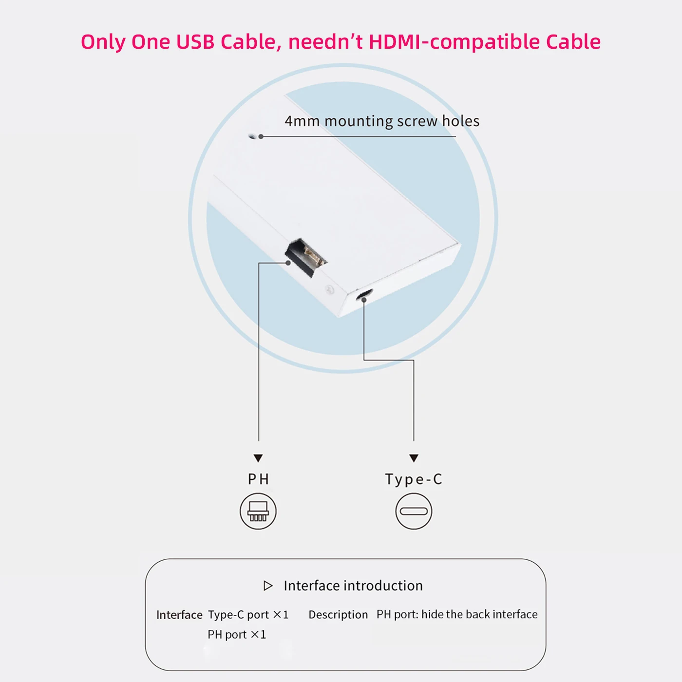 TURZX pantalla secundaria USB de 9,2 pulgadas para chasis 1920*462 una interfaz tipo C parámetros de Hardware de PC Monitor meteorológico No AIDA64 - imagen 3