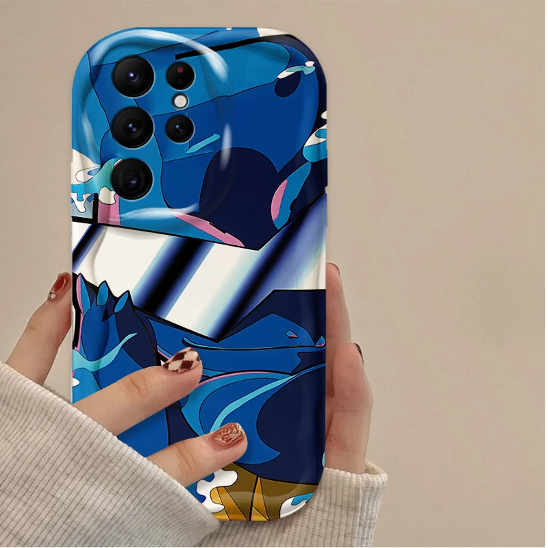 Funda de squirtle de dibujos animados p-pokemon Pikachu para Samsung Galaxy S24 Ultra S23 S22 Plus S21 S20 FE A25 A55 A35 5G, funda de silicona suave - imagen 3