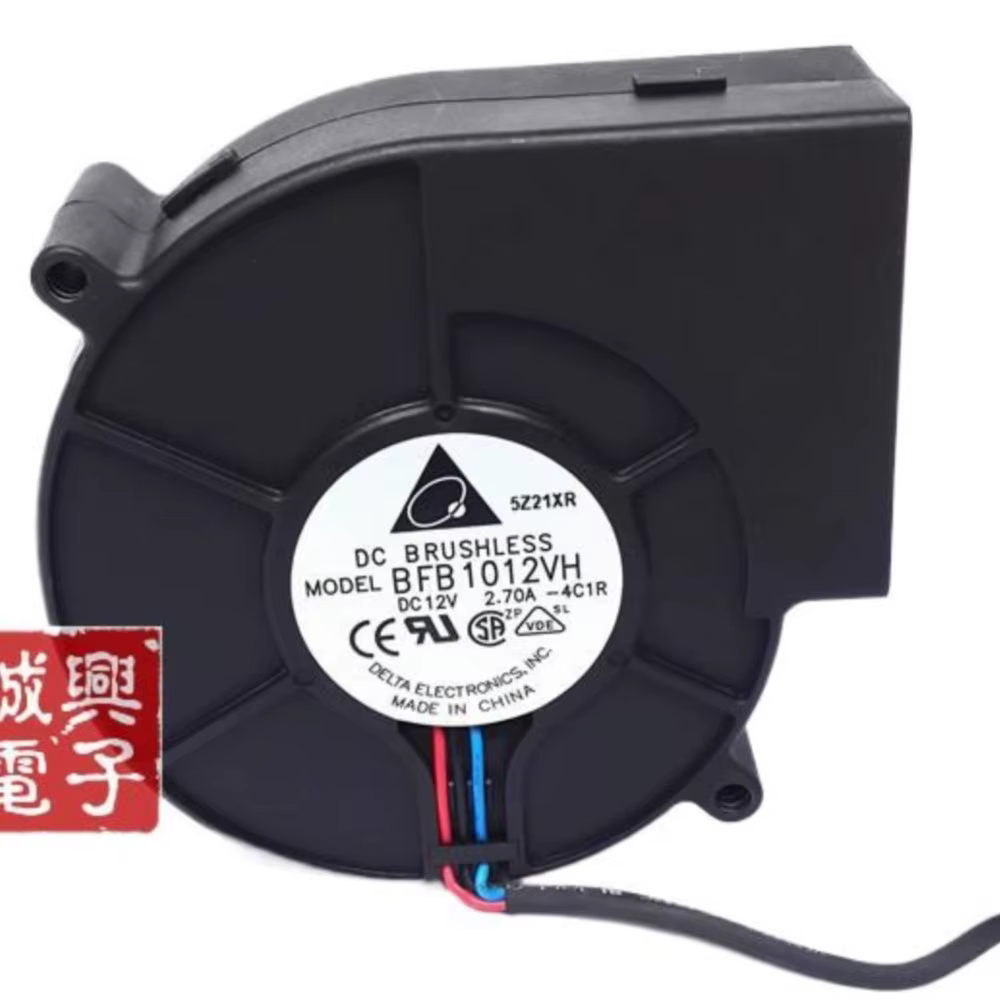Ventilador Industrial Delta BFB1012VH – DC 12V 2,7A 3 Pines - imagen 3