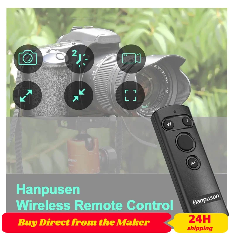 Disparador de Control remoto inalámbrico BR-E1B para Canon EOS R10 R50 R5C R6II RP Ra 850D 90D 800D 250D M200 M50 9000D 200D - imagen 2