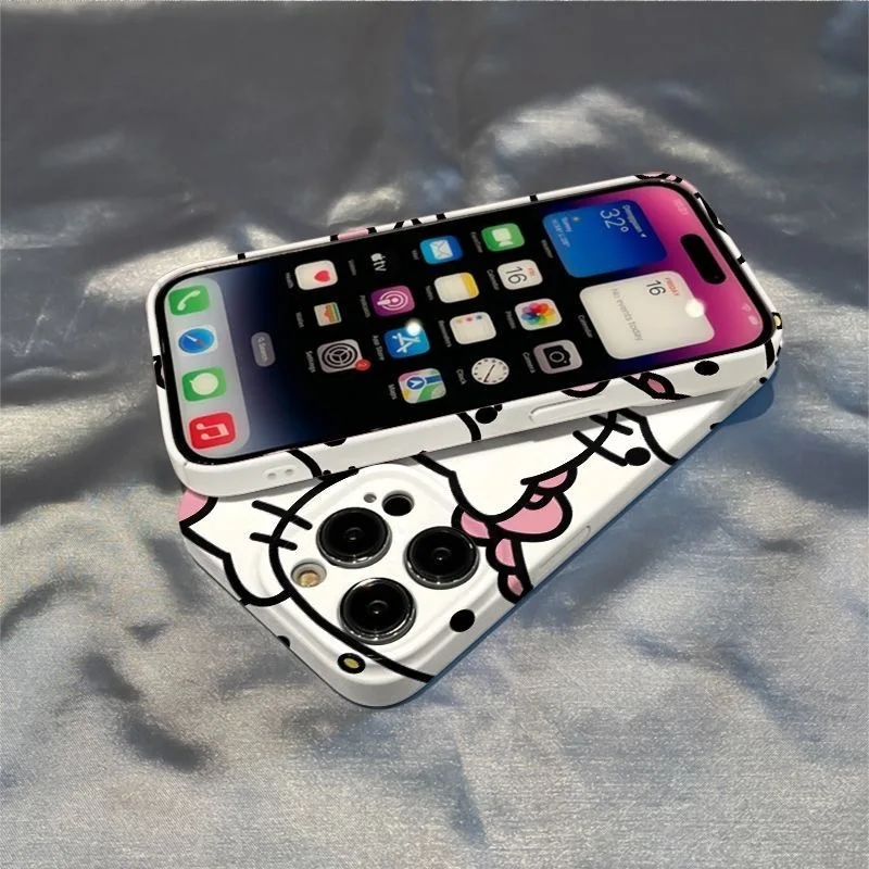 Sanrio funda de teléfono Hello Kitty para Samsung Galaxy S20, S21, S22, S23 FE, Note 9, 10 Pro Plus, Ultra 4G, 5G, brillante, HD, dura, PC - imagen 5