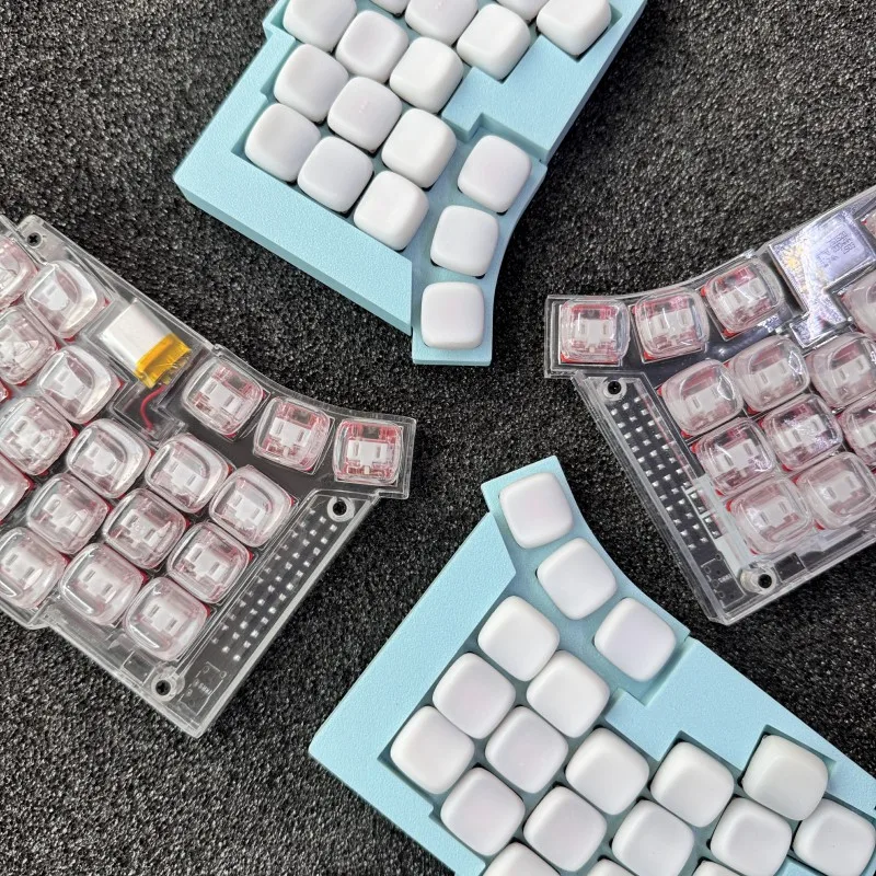 【Ventas calientes】 Teclado dividido inalámbrico TOTEM 3X6 ZMK intercambio en caliente personalizado Bluetooth/con cable Kailh Choc V1 teclado ergonómico de perfil bajo - imagen 2