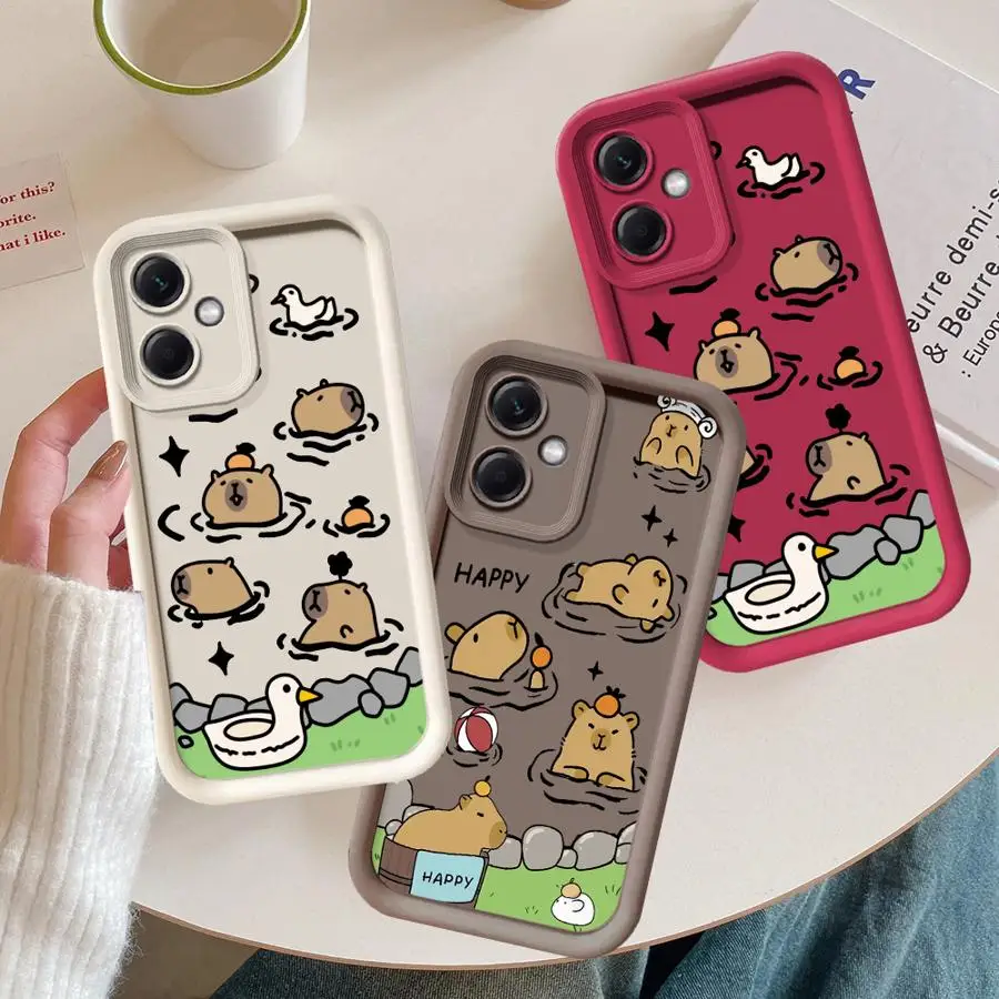 Funda de teléfono de dibujos animados de capibara para Xiaomi Mi 11T Pro 11 Lite TPU suave - imagen 5