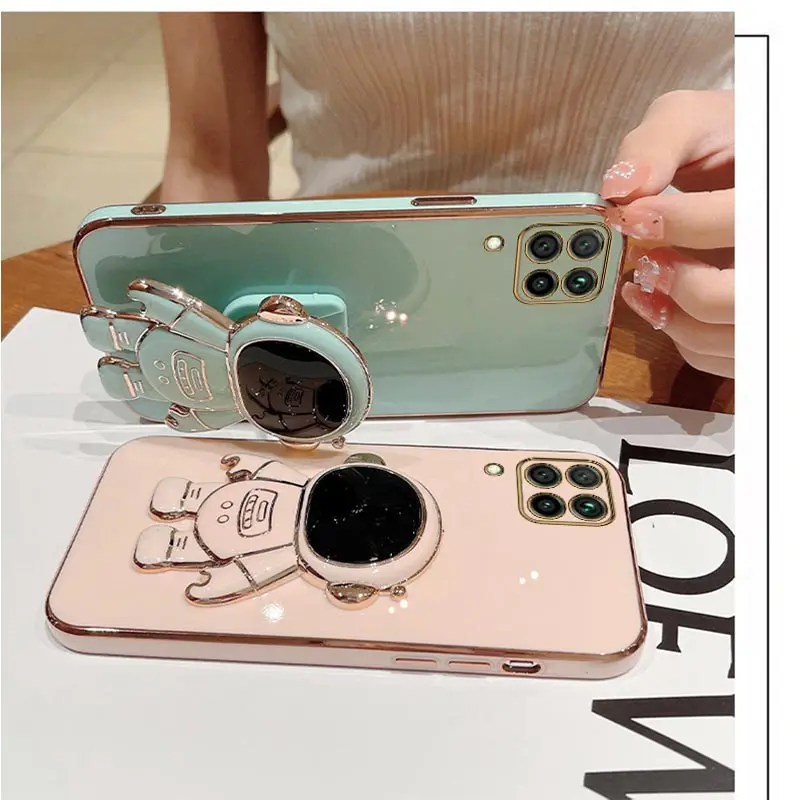 Funda de teléfono chapada con pulsera de astronauta para Huawei Honor 10 20 Lite 30s Play 3 4 5t 4t 6t 8X Max X8 X9 9X Pro Y9s 7x - imagen 3