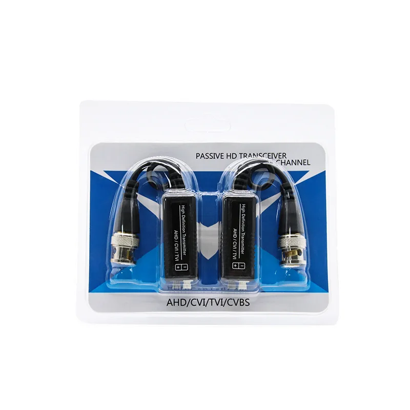 1 par 8MP Video Balun BNC Video Balun conector transmisión AHD/CVI/TVI/CVBS Coaxial analógico BNC a extensor de Cable de red - imagen 3