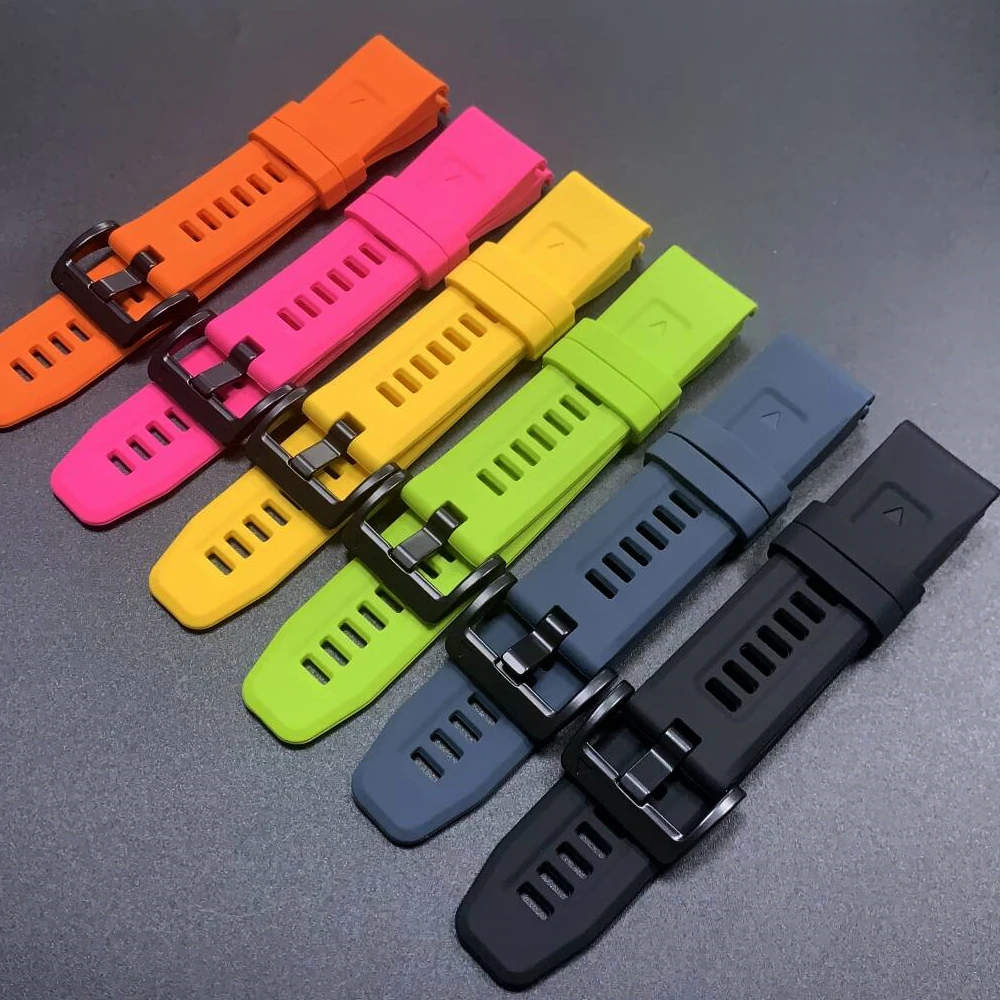 Correa QuickFit de 22mm y 26mm para Garmin Fenix 8 Pro 47mm 51mm E 7X 7 6 6X/Quatix 8/Forerunner 970/D2 Delta/Instinct 3 bandas de silicona - imagen 5