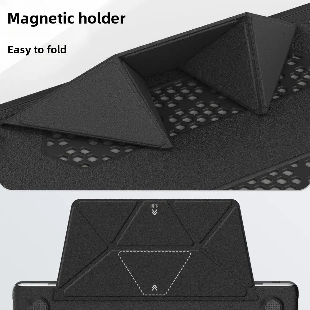 Para MacBook Air 15 funda 2025 M4 modelo A3241 M3 15,3 M2 soporte de cuero PU para portátil MacBook 2020-2025 Air 13,6 Pro 13 14 16,2 - imagen 3