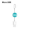 10CM White Micro USB