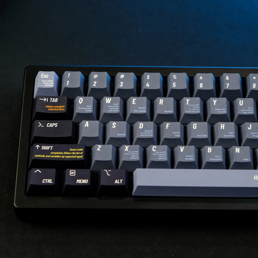 Teclas programadoras de 129 teclas, Hello World Cherry Profile, PBT Dye, sublimación, Teclado mecánico para interruptor MX con 1.75U