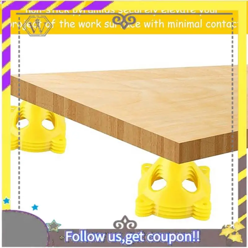 Nuevo 24 Uds. Soporte de pirámide de pintor, Mini trípode de pintura, barrera de rodillo a prueba de viento, señales de barrera para limpieza de pinturas al óleo de pintura duraderas - imagen 5