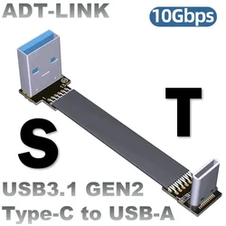 ADT-Link Cable USB C a A Gen2 10Gbps Plano FPV