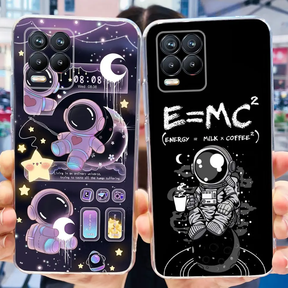 Para Realme 8 Pro Funda moda flor amor corazón suave silicona transparente Funda para Realme 8 5G RMX3241 Funda en Realme8 RMX3085 Coque - imagen 4