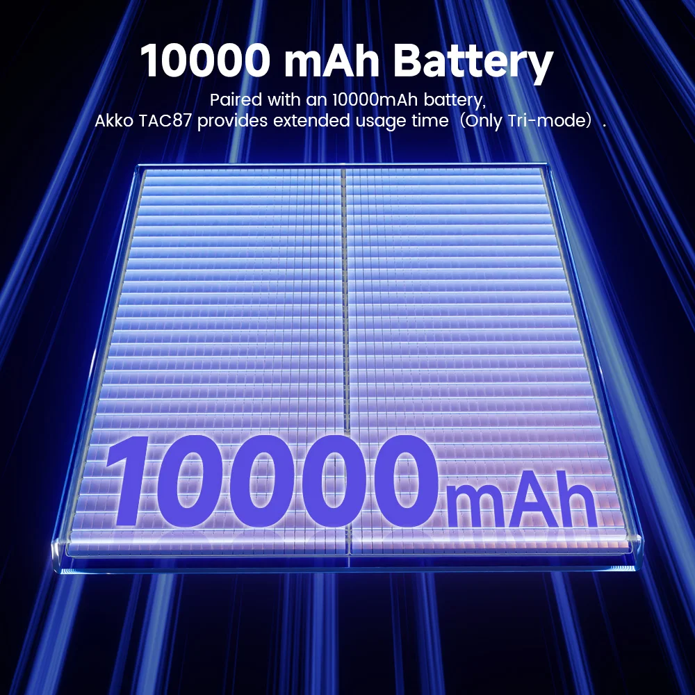 Akko TAC87 Teclado mecánico 80% TKL personalizado intercambiable en caliente RGB USB con cable/2,4g y BT estructura de junta de teclado inalámbrico para juegos - imagen 4