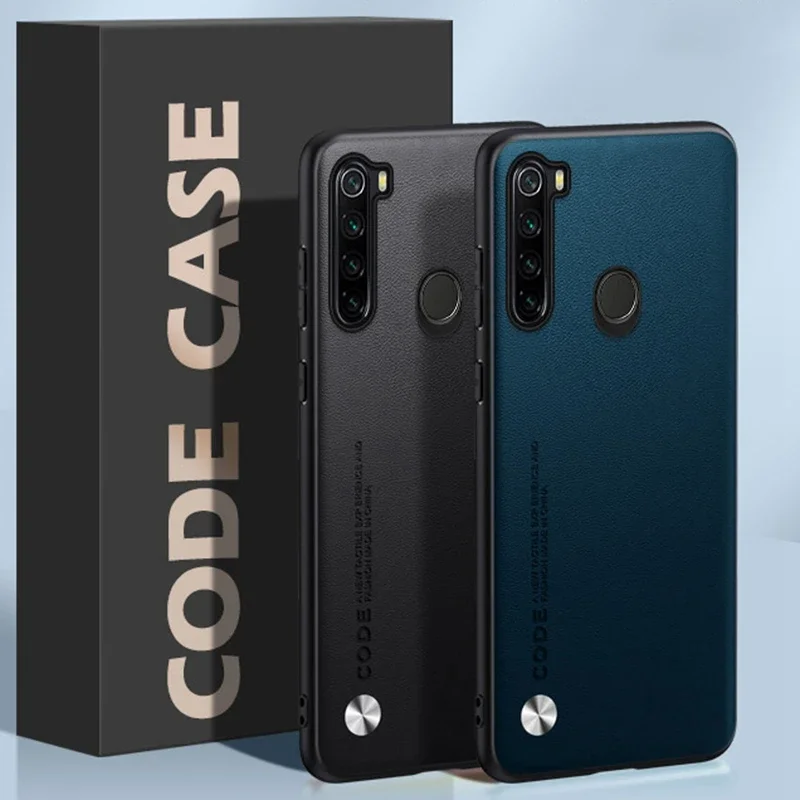 Funda de cuero PU de lujo para Xiaomi Redmi Note 8 8T 8 T, funda trasera de silicona mate, funda protectora para teléfono para Redmi Note 8 Pro 8Pro - imagen 4