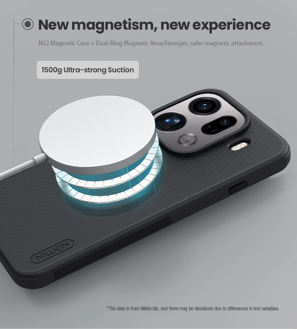 Nillkin para OPPO Find X9 Pro 5G funda marco suave magnético esmerilado Pro 360 PC TPU mate protección trasera completa - imagen 3