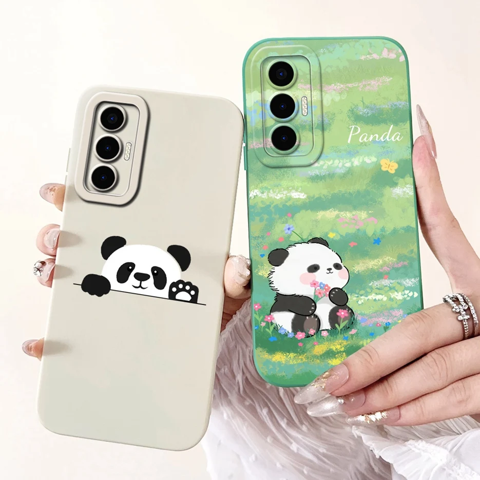 Funda de teléfono a prueba de golpes para Tecno Pova 3, cubierta de panel de caramelo elegante LF7n, Fundas suaves de 6,9 pulgadas, Coque mate - imagen 2