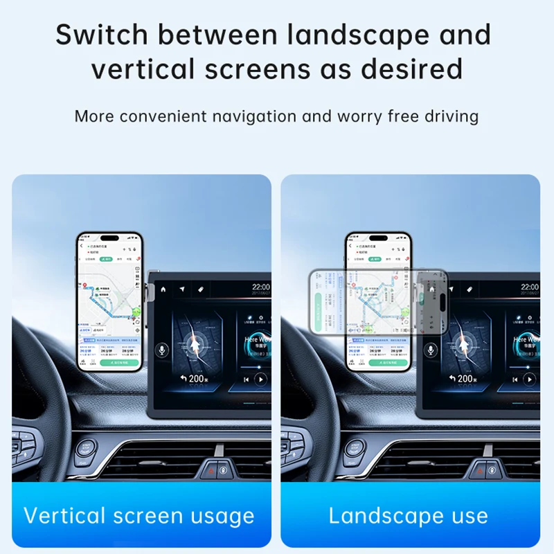 OUTMIX-soporte de teléfono con pantalla especial para vehículos de nueva energía, aleación de aluminio, pantalla telescópica Magsafe, Base fija, soporte de navegación - imagen 5