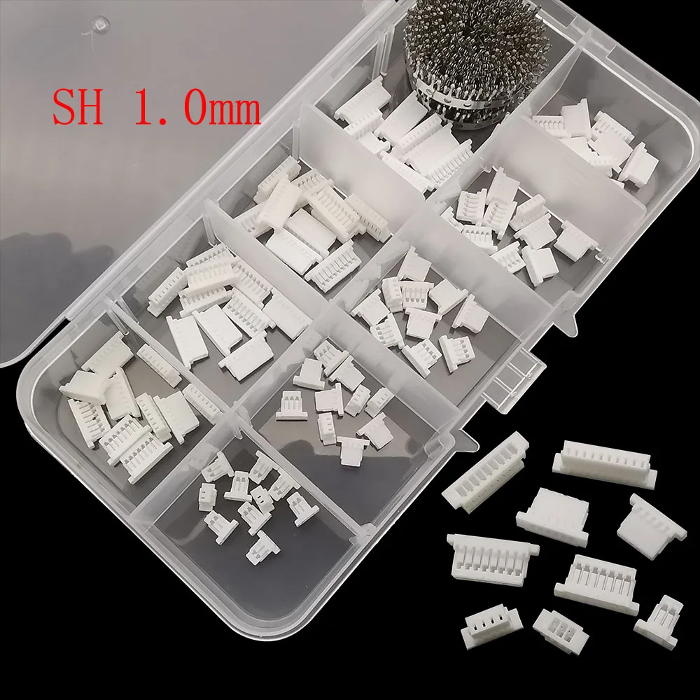 1 caja JST SH 1,0mm / 1,25mm / GH 1,25/ZH 1,5mm paso 2 3 4 5 6 7 8 9 10 pines hembra carcasa Pin conector de Terminal de prensado - imagen 2