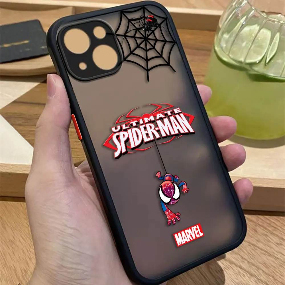Funda de teléfono mate Marvel Spider-Man para HUAWEI P40 MATE 20 30 NOVA 3I 4 7 7I 6 Y70 Y70S Y6P Y9 HONOR 20 70 90 X7 X8 - imagen 5