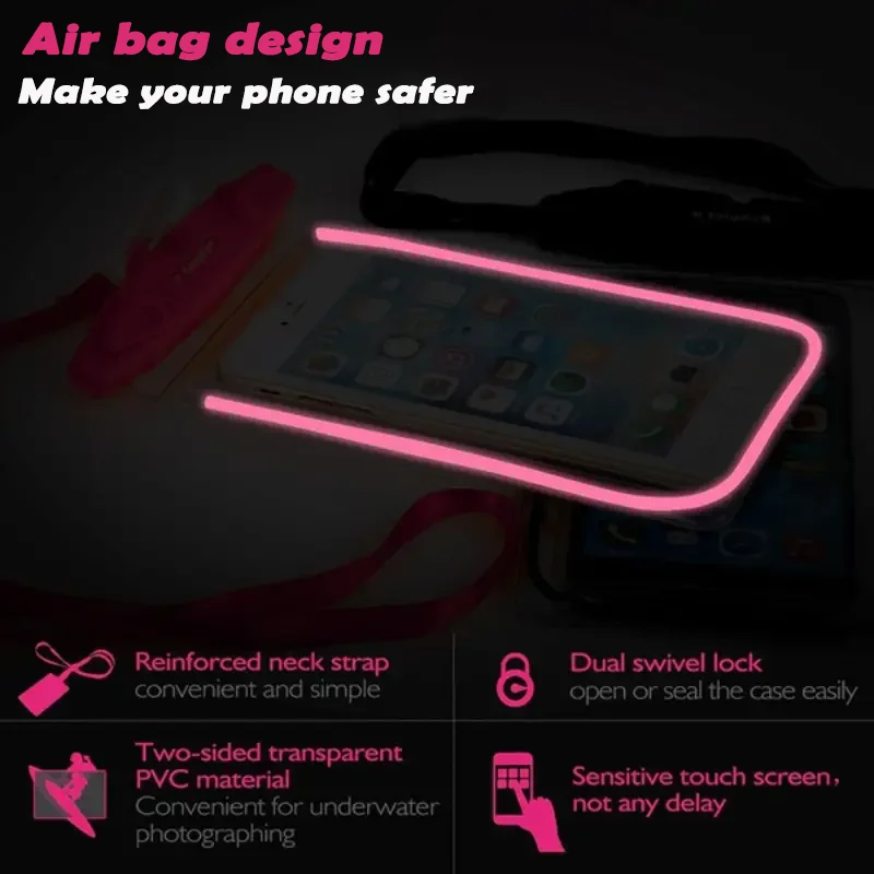 Funda de teléfono impermeable con Airbag flotante para iPhone, 11, 12, 13, 14 Pro Max, Samsung S23, S22, Xiaomi 13, Huawei P30, 20 Lite - imagen 5