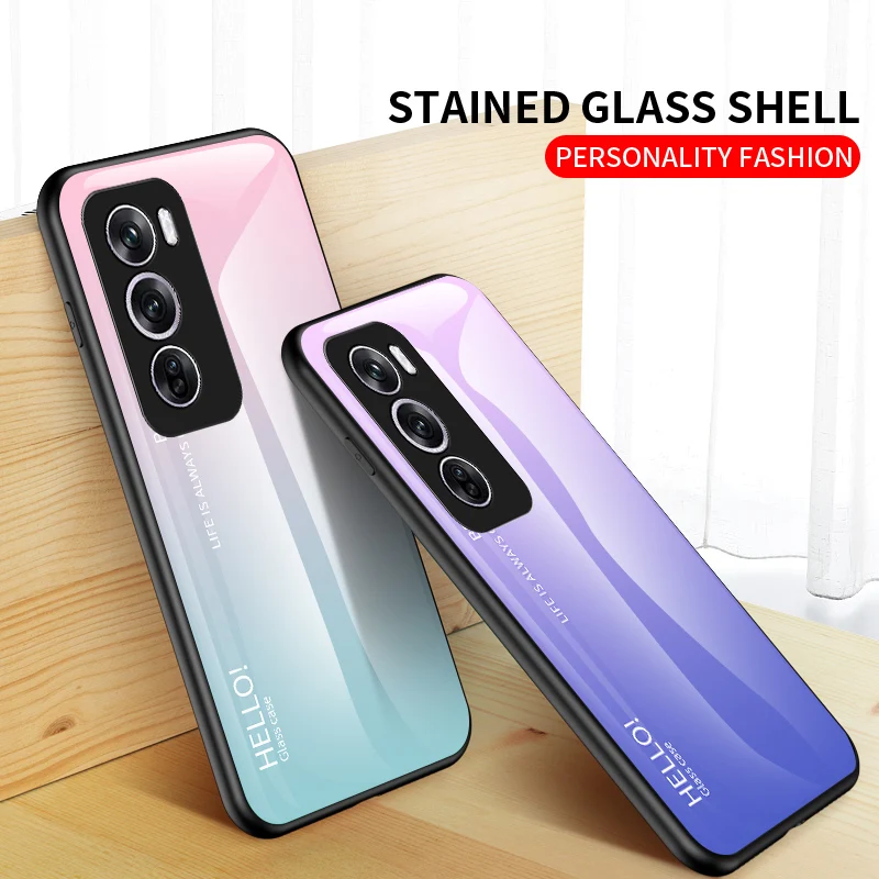 Funda para OPPO Reno 12 11 Pro Reno 11 12 F Funda de cristal TPU de lujo a juego para OPPO Reno12 12Pro Funda de parachoques a prueba de golpes - imagen 3