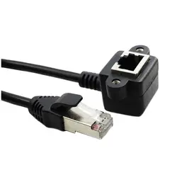 Cable RJ45 8P8C 90 grados macho hembra para Ethernet LAN