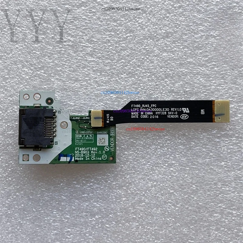 Para Lenovo Thinkpad T490 P43S P14S T14 Gen 1 2 Placa de tarjeta de red y Cable 02HK993 02HK980 NS-B903 DA30000LE30 100% probado
