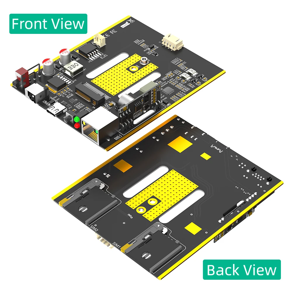 Adaptador NGFF (M.2) a tipo C, módulo POE y ranuras para tarjetas SIM duales, puertos RJ45, el controlador Realtek RTL8125BG admite módulos 4G/5G - imagen 2